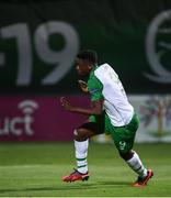 21 July 2019; Jonathan Afolabi of Republic of Ireland celebrates after scoring his side's first goal during the 2019 UEFA U19 European Championship Finals group B match between Republic of Ireland and Czech Republic at the FFA Academy Stadium in Yerevan, Armenia. Photo by Stephen McCarthy/Sportsfile