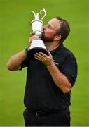 21 July 2019; Shane Lowry of Ireland kisses the Claret Jug after winning the 148th Open Championship at Royal Portrush in Portrush, Co Antrim. Photo by Brendan Moran/Sportsfile