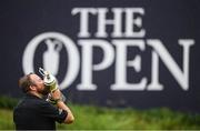 21 July 2019; Shane Lowry of Ireland kisses The Claret Jug after winning The Open Championship on Day Four of the 148th Open Championship at Royal Portrush in Portrush, Co Antrim. Photo by Ramsey Cardy/Sportsfile