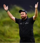 21 July 2019; Shane Lowry of Ireland celebrates after making a putt on the 18th green to win The Open Championship on Day Four of the 148th Open Championship at Royal Portrush in Portrush, Co Antrim. Photo by Ramsey Cardy/Sportsfile