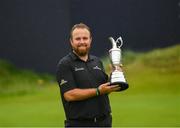 21 July 2019; Shane Lowry of Ireland celebrates with the Claret Jug after winning The Open Championship on Day Four of the 148th Open Championship at Royal Portrush in Portrush, Co Antrim. Photo by Ramsey Cardy/Sportsfile