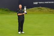21 July 2019; Shane Lowry of Ireland celebrates with the Claret Jug after winning The Open Championship on Day Four of the 148th Open Championship at Royal Portrush in Portrush, Co Antrim. Photo by Ramsey Cardy/Sportsfile