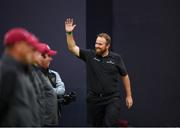 21 July 2019; Shane Lowry of Ireland on his way to receiving the Claret Jug after winning The Open Championship on Day Four of the 148th Open Championship at Royal Portrush in Portrush, Co Antrim. Photo by Ramsey Cardy/Sportsfile