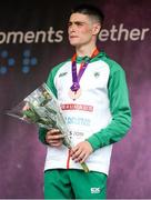 21 July 2019; Darragh McElhinney of Ireland Bronze medal after finishing third in the Men's 5000m final during Day Four of the European Athletics U20 Championships in Borås, Sweden. Photo by Giancarlo Colombo/Sportsfile