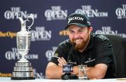 21 July 2019; Shane Lowry of Ireland during a press conference after winning The Open Championship on Day Four of the 148th Open Championship at Royal Portrush in Portrush, Co Antrim. Photo by Ramsey Cardy/Sportsfile