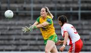 20 July 2019; Karen Gutherie of Donegal in action against Joannne Barrett of Tyrone during the TG4 All-Ireland Ladies Football Senior Championship Group 4 Round 2 match between Donegal and Tyrone at TEG Cusack Park in Mullingar, Co. Westmeath. Photo by Piaras Ó Mídheach/Sportsfile
