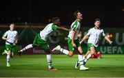 21 July 2019; Barry Coffey of Republic of Ireland celebrates after scoring his side's second goal during the 2019 UEFA U19 European Championship Finals group B match between Republic of Ireland and Czech Republic at the FFA Academy Stadium in Yerevan, Armenia. Photo by Stephen McCarthy/Sportsfile