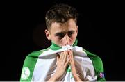 21 July 2019; Republic of Ireland captain Lee O'Connor who picked up a suspension for the semi-final following the 2019 UEFA U19 European Championship Finals group B match between Republic of Ireland and Czech Republic at the FFA Academy Stadium in Yerevan, Armenia. Photo by Stephen McCarthy/Sportsfile