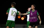 21 July 2019; Republic of Ireland team doctor Andrew Delany and Matt Everitt during the 2019 UEFA U19 European Championship Finals group B match between Republic of Ireland and Czech Republic at the FFA Academy Stadium in Yerevan, Armenia. Photo by Stephen McCarthy/Sportsfile