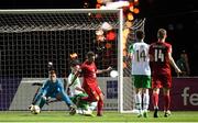 21 July 2019; Vasil Kušej of Czech Republic scores his side's goal during the 2019 UEFA U19 European Championship Finals group B match between Republic of Ireland and Czech Republic at the FFA Academy Stadium in Yerevan, Armenia. Photo by Stephen McCarthy/Sportsfile