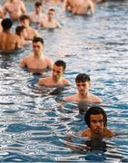 22 July 2019; Tyreik Wright, right, and team-mates during a Republic of Ireland pool recovery session at the 2019 UEFA European U19 Championships in Yerevan, Armenia. Photo by Stephen McCarthy/Sportsfile