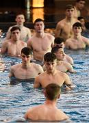22 July 2019; Matt Everitt and team-mates during a Republic of Ireland pool recovery session at the 2019 UEFA European U19 Championships in Yerevan, Armenia. Photo by Stephen McCarthy/Sportsfile