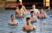 22 July 2019; Matt Everitt and team-mates during a Republic of Ireland pool recovery session at the 2019 UEFA European U19 Championships in Yerevan, Armenia. Photo by Stephen McCarthy/Sportsfile