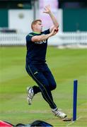 22 July 2019; Kevin O’Brien bowling during an Ireland Cricket training session at Lords Cricket Ground in London, England. Photo by Matt Impey/Sportsfile