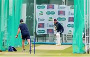 22 July 2019; Gary Wilson has some throw downs in the nets during an Ireland Cricket training session at Lords Cricket Ground in London, England. Photo by Matt Impey/Sportsfile