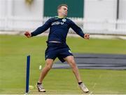 22 July 2019; Andy McBrine bowling during an Ireland Cricket training session at Lords Cricket Ground in London, England. Photo by Matt Impey/Sportsfile