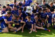 14 July 2019; Monaghan players celebrate after the Electric Ireland Ulster GAA Football Minor Championship Final match between Monaghan and Tyrone at Athletic Grounds in Armagh. Photo by Piaras Ó Mídheach/Sportsfile
