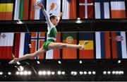 22 July 2019; Caoimhe Donohoe of Ireland on the beam during podium practice at the National Gymnastics Arena during Day One of the 2019 Summer European Youth Olympic Festival in Baku, Azerbaijan. Photo by Eóin Noonan/Sportsfile
