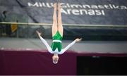 22 July 2019; Eve McGibbon of Ireland on the floor during podium practice at the National Gymnastics Arena during Day One of the 2019 Summer European Youth Olympic Festival in Baku, Azerbaijan. Photo by Eóin Noonan/Sportsfile
