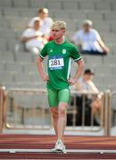 22 July 2019; Diarmuid O'Connor of Ireland ahead of competing in the Boys Decathlon High Jump event during at the Tofiq Bahramov Republican Stadium during Day One of the 2019 Summer European Youth Olympic Festival in Baku, Azerbaijan. Photo by Eóin Noonan/Sportsfile