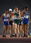 22 July 2019; Oisin Lane of Ireland, centre, competing in the boys 10000m Race Walk at the Tofiq Bahramov Republican Stadium during Day One of the 2019 Summer European Youth Olympic Festival in Baku, Azerbaijan. Photo by Eóin Noonan/Sportsfile