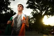 23 July 2019; Oisin McEntee poses for a portrait at Victory Park during the 2019 UEFA European U19 Championships in Yerevan, Armenia. Photo by Stephen McCarthy/Sportsfile