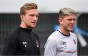 23 July 2019; John Mountney, left, and Seán Murray during a Dundalk training session at Oriel Park in Dundalk, Co Louth. Photo by Ben McShane/Sportsfile