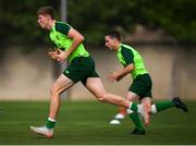 23 July 2019; Mark McGuinness and Joe Hodge, right, during a Republic of Ireland training session at the FFA Technical Centre ahead of their semi-final game of the 2019 UEFA European U19 Championships in Yerevan, Armenia. Photo by Stephen McCarthy/Sportsfile