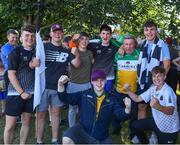 23 July 2019; Legendary Offaly man Mick McDonagh with fellow Shane Lowry supporters at his homecoming event in Clara in Offaly. Photo by Piaras Ó Mídheach/Sportsfile