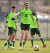 23 July 2019; Kameron Ledwidge during a Republic of Ireland training session at the FFA Technical Centre ahead of their semi-final game of the 2019 UEFA European U19 Championships in Yerevan, Armenia. Photo by Stephen McCarthy/Sportsfile