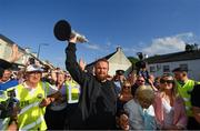 23 July 2019; The 2019 Open Champion Shane Lowry, his grandmother Emily Scanlon and wife Wendy Honner, with the Claret Jug at his homecoming event in Clara in Offaly. Photo by Seb Daly/Sportsfile