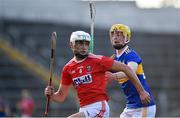 23 July 2019; Eoin Roche of Cork in action against Andrew Ormond of Tipperary during the Bord Gais Energy Munster GAA Hurling Under 20 Championship Final match between Tipperary and Cork at Semple Stadium in Thurles, Co Tipperary. Photo by Sam Barnes/Sportsfile