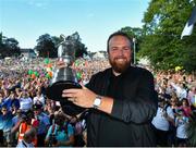 23 July 2019; The 2019 Open Champion Shane Lowry with the Claret Jug at his homecoming event in Clara in Offaly. Photo by Seb Daly/Sportsfile