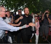 23 July 2019; The 2019 Open Champion Shane Lowry and wife Wendy Honner with the Claret Jug at his homecoming event in Clara in Offaly. Photo by Seb Daly/Sportsfile