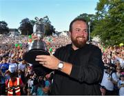 23 July 2019; The 2019 Open Champion Shane Lowry with the Claret Jug at his homecoming event in Clara in Offaly. Photo by Seb Daly/Sportsfile