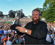 23 July 2019; The 2019 Open Champion Shane Lowry with the Claret Jug at his homecoming event in Clara in Offaly. Photo by Seb Daly/Sportsfile