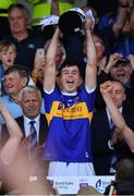 23 July 2019; Tipperary captain Craig Morgan lifts the cup following the Bord Gais Energy Munster GAA Hurling Under 20 Championship Final match between Tipperary and Cork at Semple Stadium in Thurles, Co Tipperary. Photo by Sam Barnes/Sportsfile