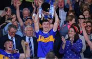 23 July 2019; Tipperary captain Craig Morgan lifts the cup following the Bord Gais Energy Munster GAA Hurling Under 20 Championship Final match between Tipperary and Cork at Semple Stadium in Thurles, Co Tipperary. Photo by Sam Barnes/Sportsfile