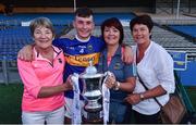 23 July 2019; Craig Morgan of Tipperary with, from left, Helen Bergin, his mother Bríd Morgan, and his aunt Catherine Kennedy, following the Bord Gais Energy Munster GAA Hurling Under 20 Championship Final match between Tipperary and Cork at Semple Stadium in Thurles, Co Tipperary. Photo by Sam Barnes/Sportsfile