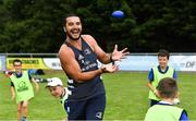 24 July 2019; Leinster player James Lowe with participants during the Bank of Ireland Leinster Rugby Summer Camp at Navan RFC in Navan, Co Meath. Photo by Piaras Ó Mídheach/Sportsfile