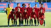 24 July 2019; The Portugal team prior to the 2019 UEFA U19 Championships semi-final match between Portugal and Republic of Ireland at Banants Stadium in Yerevan, Armenia. Photo by Stephen McCarthy/Sportsfile