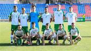 24 July 2019; The Republic of Ireland team prior to the 2019 UEFA U19 Championships semi-final match between Portugal and Republic of Ireland at Banants Stadium in Yerevan, Armenia. Photo by Stephen McCarthy/Sportsfile