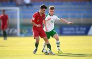 24 July 2019; Vitor Ferreira of Portugal and Brandon Kavanagh of Republic of Ireland during the 2019 UEFA U19 Championships semi-final match between Portugal and Republic of Ireland at Banants Stadium in Yerevan, Armenia. Photo by Stephen McCarthy/Sportsfile