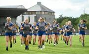 24 July 2019; The Longford team warm up prior to the All-Ireland U16 ‘B’ Championship Final 2019 match between Longford and Waterford at St Brendans Park in Birr, Co Offaly. Photo by David Fitzgerald/Sportsfile
