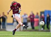24 July 2019; Ellen Power of Galway scores her side's third goal during the All-Ireland U16 ‘A’ Championship Final 2019 match between Galway and Meath at St Rynagh's in Banagher, Co Offaly. Photo by Piaras Ó Mídheach/Sportsfile