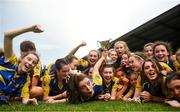 24 July 2019; Longford players celebrate following the All-Ireland U16 ‘B’ Championship Final 2019 match between Longford and Waterford at St Brendans Park in Birr, Co Offaly. Photo by David Fitzgerald/Sportsfile