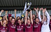 24 July 2019; Galway captain Chellene Trill lifts the cup after the All-Ireland U16 ‘A’ Championship Final 2019 match between Galway and Meath at St Rynagh's in Banagher, Co Offaly. Photo by Piaras Ó Mídheach/Sportsfile