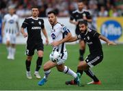 24 July 2019; Patrick Hoban of Dundalk in action against Rashad Sadighov of Qarabag FK during the UEFA Champions League Second Qualifying Round 1st Leg match between Dundalk and Qarabag FK at Oriel Park in Dundalk, Louth. Photo by Seb Daly/Sportsfile