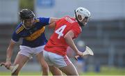 23 July 2019; Eoin Roche of Cork in action against Gearóid O'Connor of Tipperary during the Bord Gais Energy Munster GAA Hurling Under 20 Championship Final match between Tipperary and Cork at Semple Stadium in Thurles, Co Tipperary. Photo by Sam Barnes/Sportsfile