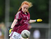 24 July 2019; Kate Slevin of Galway during the All-Ireland U16 ‘A’ Championship Final 2019 match between Galway and Meath at St Rynagh's in Banagher, Co Offaly. Photo by Piaras Ó Mídheach/Sportsfile